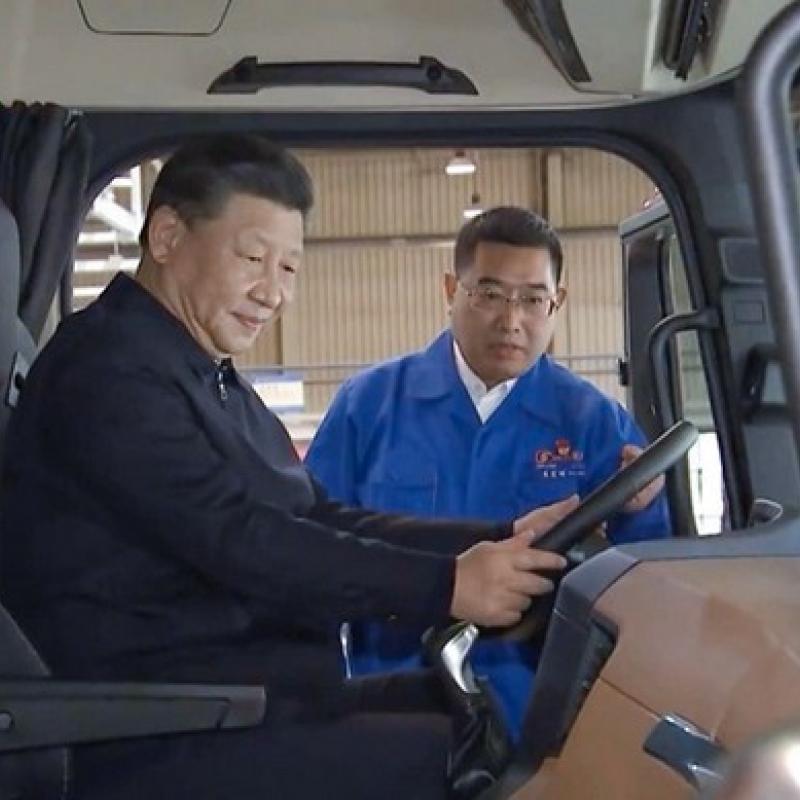 President Xi Jinping with Shacman